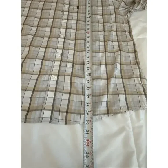 Ariat Napa Cotton Poly Blend Plaid Button Down Shirt Men XL - Picture 9 of 14